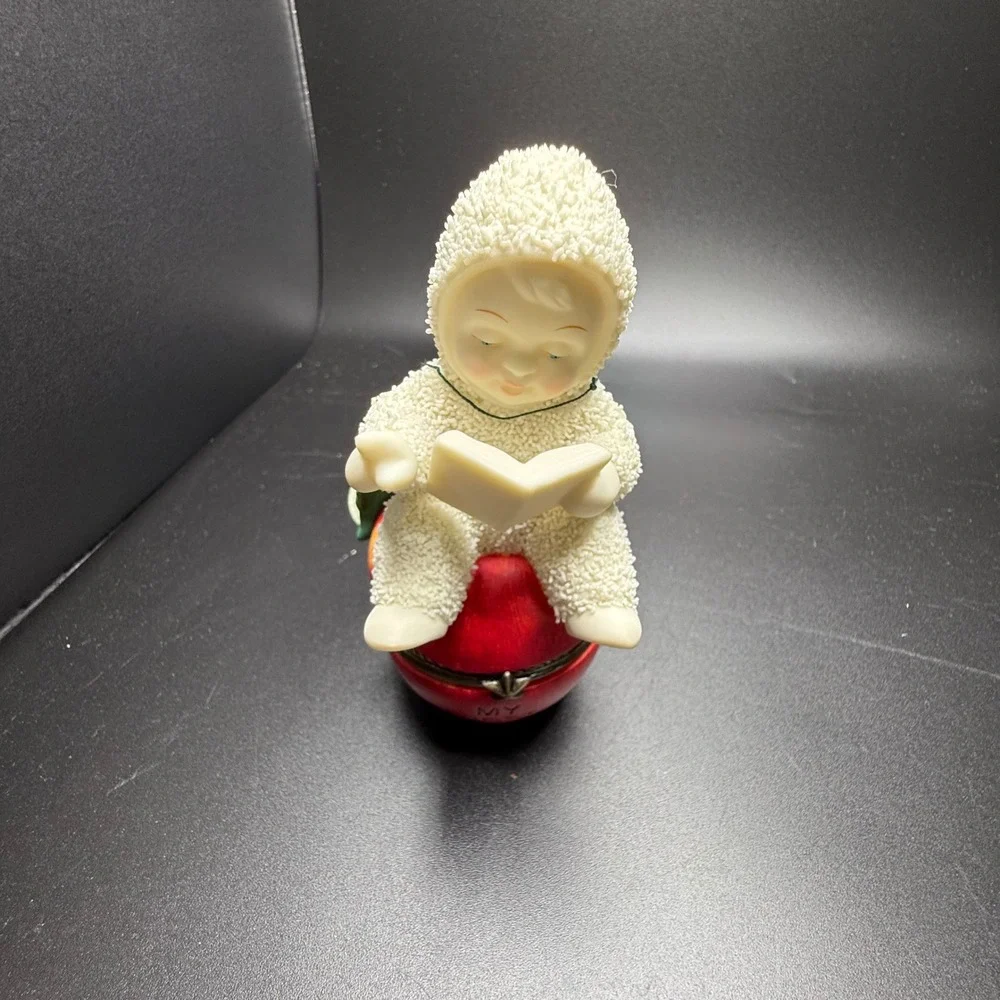 Department 56 Snowbabies My Best Teacher Sentiment Trinket Box‎